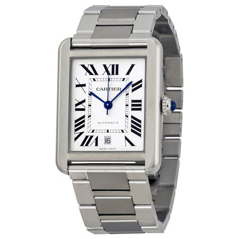 cartier tank solo silver|cartier tank solo watch sizes.